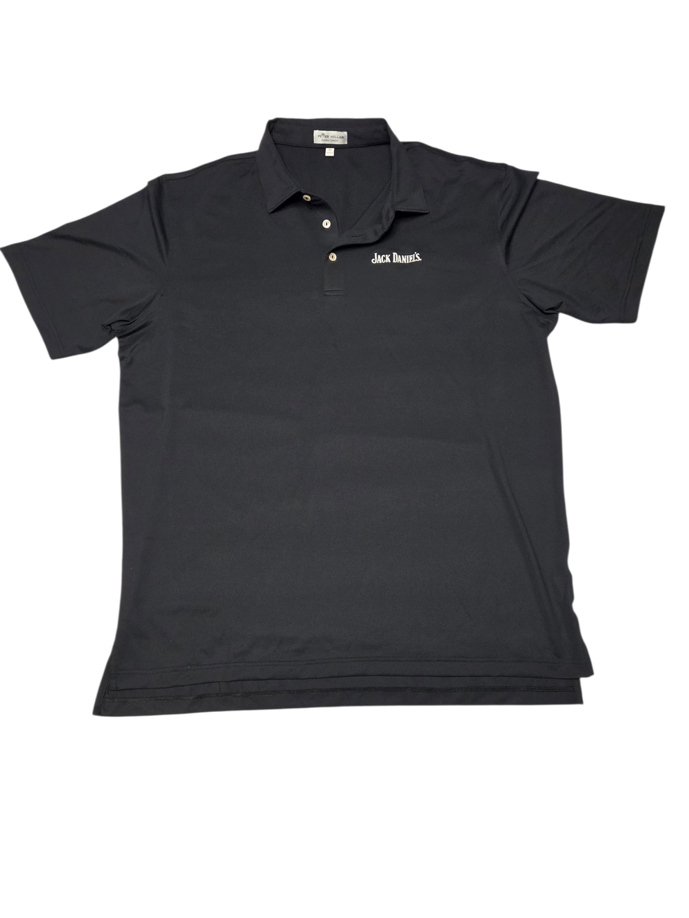 Peter Millar Black Men's Polo with Subtle Logo